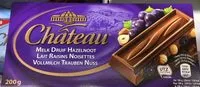 Mängden socker i Château - chocolat au lait aux raisins
