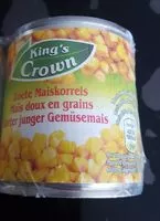 Mängden socker i Maïs doux en grains