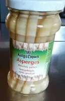 Mängden socker i Asperge  blanche pelé