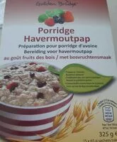 Mängden socker i porridge d'avoine 