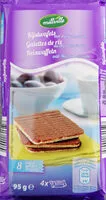 Mängden socker i rijstwafels met melkchocolade