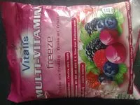 Mängden socker i Bonbons multivitamines