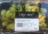 Mängden socker i Raisins blancs