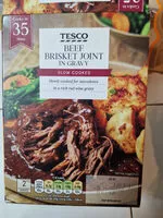 Mängden socker i Tesco Beef Brisket Joint in Gravy