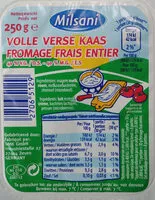 Mängden socker i Fromage frais entier