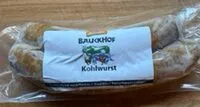 Mängden socker i Kohlwurst