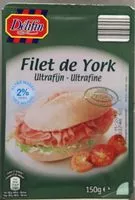 Mängden socker i Filet de York