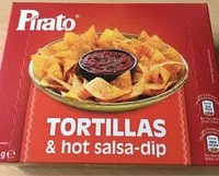 Mängden socker i Toritillas & hot salsa-dip