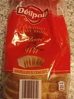 Mängden socker i Delipain Pain Toast Complet
