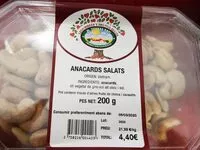 Mängden socker i Anacardos salados