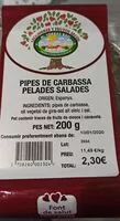 Mängden socker i Pipas de calabaza