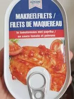 Mängden socker i Filets de maquereau en sauce tomate et poivrons