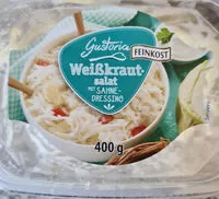 Mängden socker i weißkrautsalat mit sahne dressing