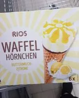 Mängden socker i Waffelhörnchen Buttermilch Zitrone