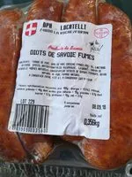 Mängden socker i Diots de Savoie fumés