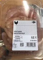 Mängden socker i Aiguillettes de poulet