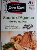 Mängden socker i Souris d'agneau dorée au four