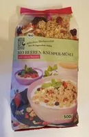 Mängden socker i Bio Beeren-Knuspermüsli