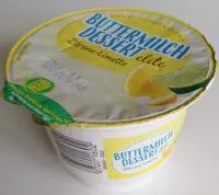 Mängden socker i Buttermilch Dessert Zitrone-Limette