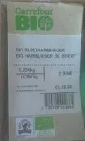 Mängden socker i Bio hamburger de boeuf