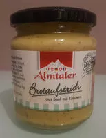 Mängden socker i Brautaufstrich aus Senf und Kräutern