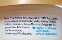 Mängden socker i Leberwurst