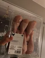 Mängden socker i Pilons de poulet