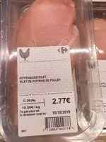 Suhkru kogus sees Filet de poitrine de poulet