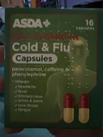 Mängden socker i max Strength Cold & Flu Capsules