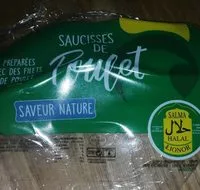 Mängden socker i Saucisses de poulet