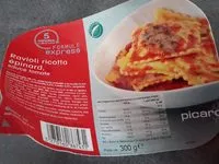 Mängden socker i Ravioli ricotta épinard sauce tomate