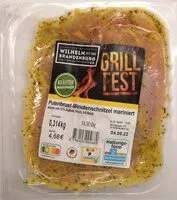 Mängden socker i Putenbrust-Minutenschnitzel, mariniert mit Kräutern und Joghurt