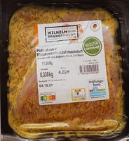 Mängden socker i Putenbrust Minutenschnitzel mariniert Kräuter