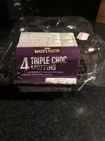 Mängden socker i Asda Triple Choc Muffins