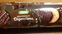 Mängden socker i Dark chocolate Digestives