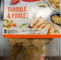 Mängden socker i Taboule et poulet