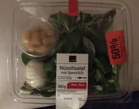 Mängden socker i Nüsslisalat mit Speck & Ei avec/mit French Dressing