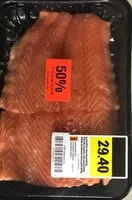 Mängden socker i Filet de saumon sans peau 600g