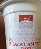 Mängden socker i Mozzarela  di buffla