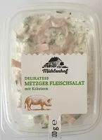 Mängden socker i Deliaktes Metzger Fleischsalat mit Kräutern