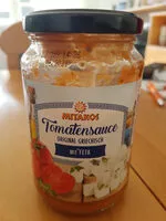 Mängden socker i Tomatensoße original griechisch mit Feta