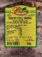 Mängden socker i Country-style sausage