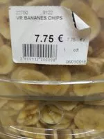 Mängden socker i Bananes séchées