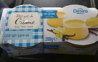 Mängden socker i Petit pot de crème vanille