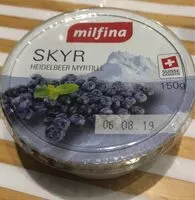 Mängden socker i Skyr myrtille
