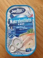 Mängden socker i Makrelenfilets in Wasser