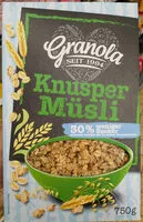 Mängden socker i Knuspermüsli