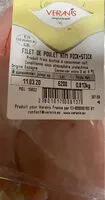 Mängden socker i Verans L'origine du gout filet de poulet AVS