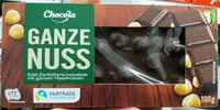 Mängden socker i Ganze Nuss Schokolade