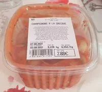 Mängden socker i Champignons à la grecque